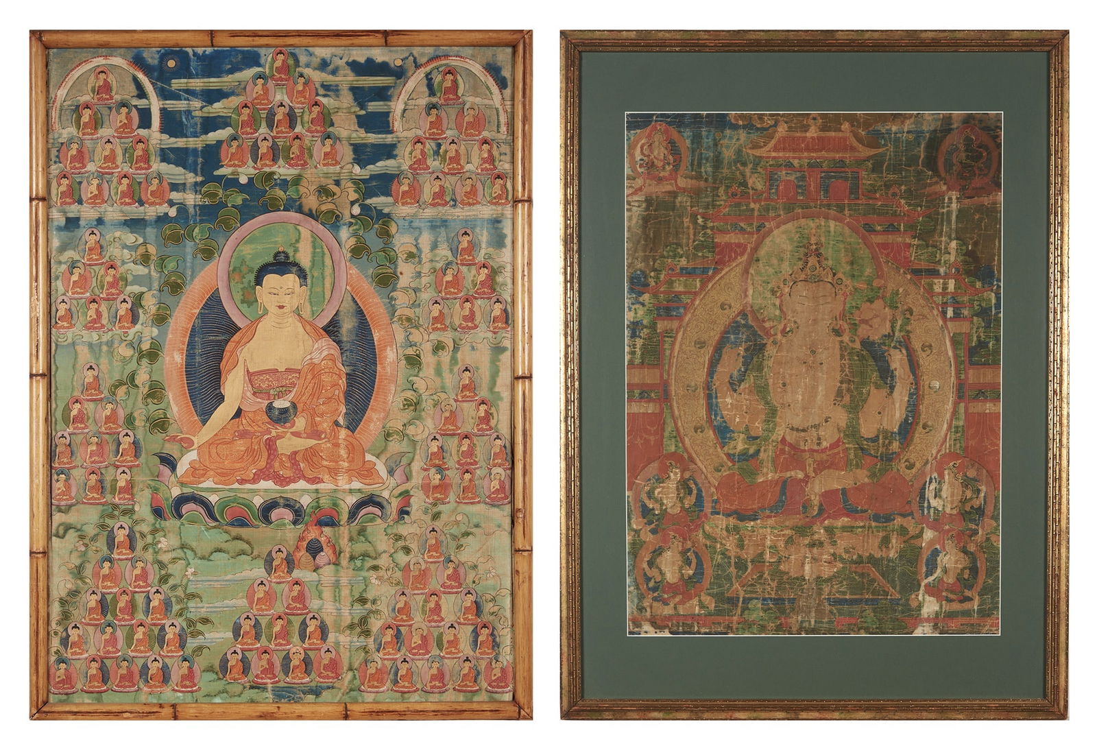 Two Tibetan Thangkas 19th century (1 of 3)