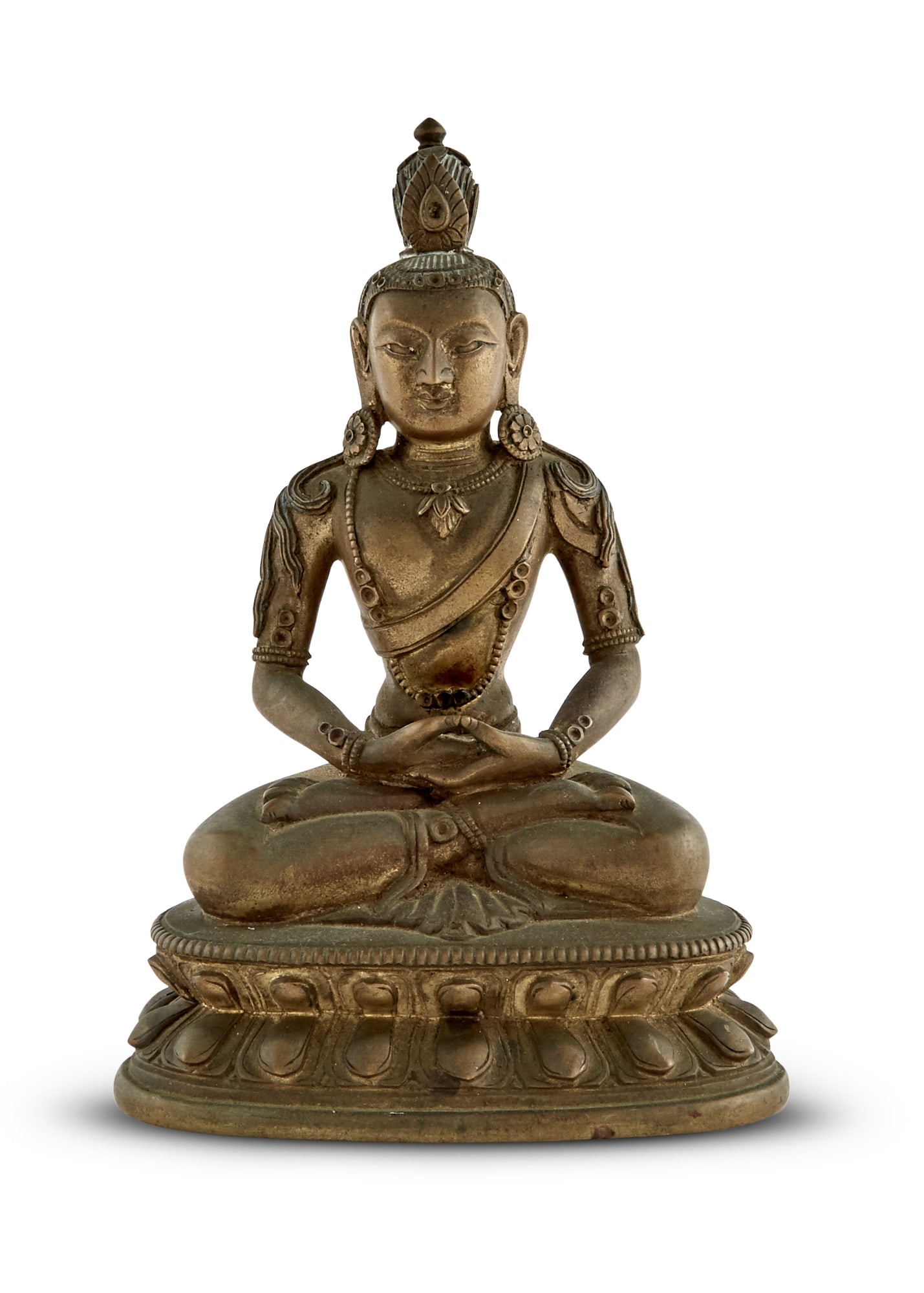 A Tibetan Bronze Figure of a Bodhisattva 17th-18th century (1 of 3)
