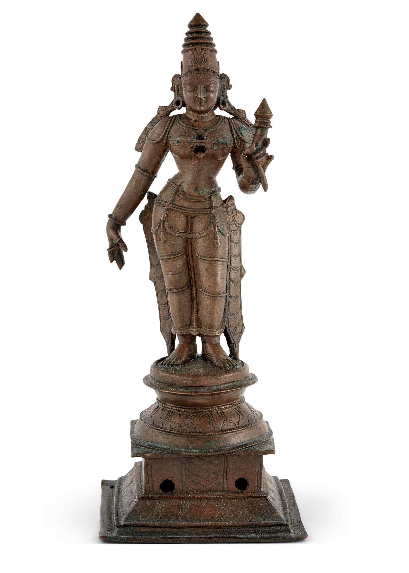 An Indian Cast Bronze Figure of Parvati 17th-18th century (1 of 4)