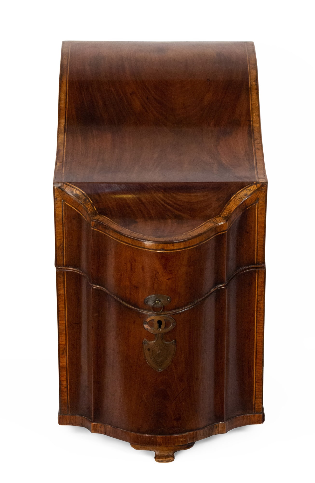 Pair of George III Style Mahogany Knife Boxes (1 of 5)