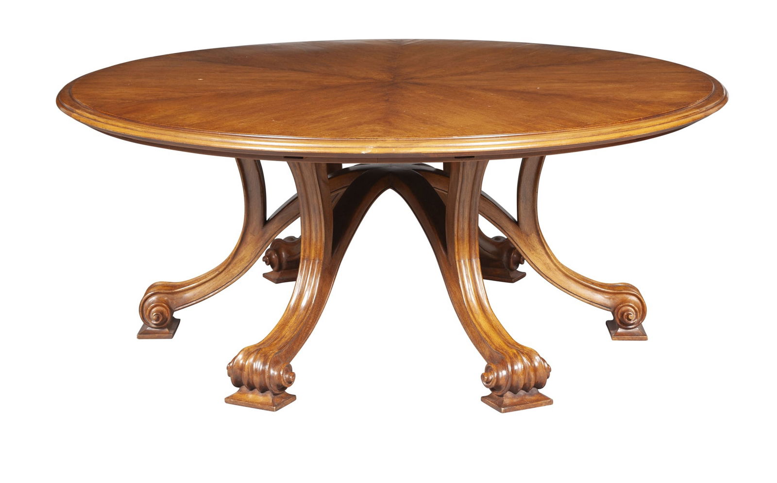 Regency Style Mahogany Circular Dining Table (1 of 9)