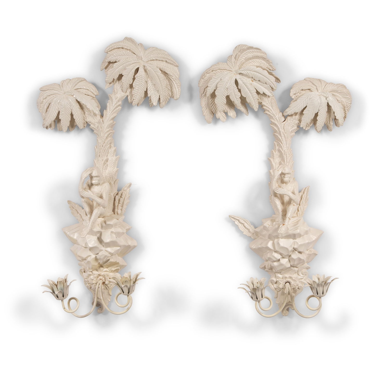 Pair of Composition Two-Light Sconces In the Style of Anthony Redmile (1 of 4)
