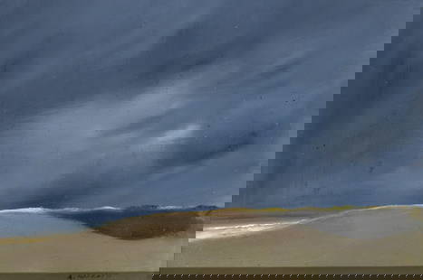 Anne Packard: American, b.1933 Dune and Back Beach, circa 1977 Signed A. PACKARD (lr) Oil on board 5 x 7 inches (12 7 x 17.8 cm) Provenance: Diana Tead Michaelis, acquired directly from the artist's streetside disp