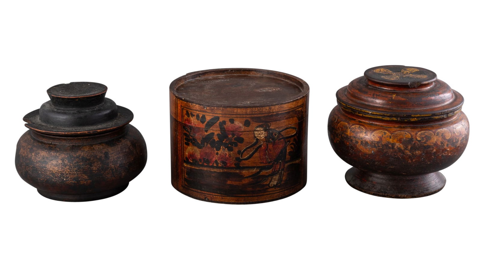 Two Painted Tibetan Canisters (1 of 1)