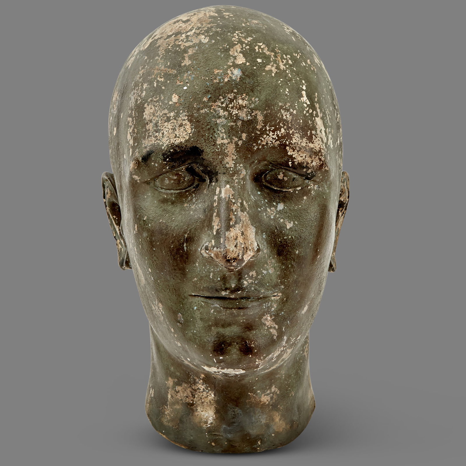 Plaster Model of a Male Head 20th Century (1 of 3)