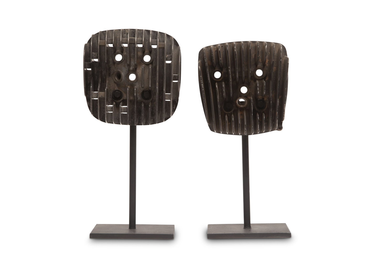 Two Contemporary Metal Carburetor Sculptures Contemporary (1 of 6)