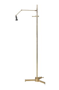Angelo Lelii for Arredoluce Brass Easel Floor Lamp 1950s/1960s: Stamped "Arredoluce Monza" on underside. Height 82 inches, width 22 inches, depth 25 inches.