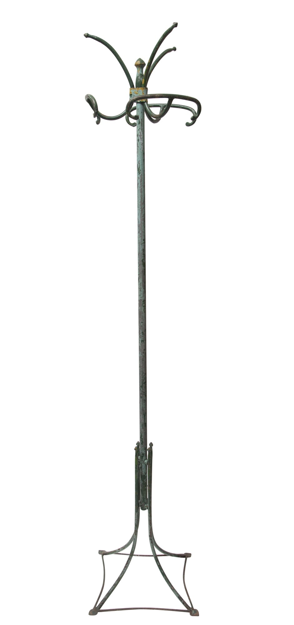 Patinated Wrought Iron Coat Rack (1 of 4)