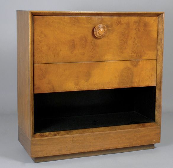 Paldao Desk/Cabinet with Ebonized Interior: Paldao Desk/Cabinet with Ebonized Interior Designed by Gilbert Rohde for Herman Miller Height 42 inches, width 40 inches, depth 17 inches.