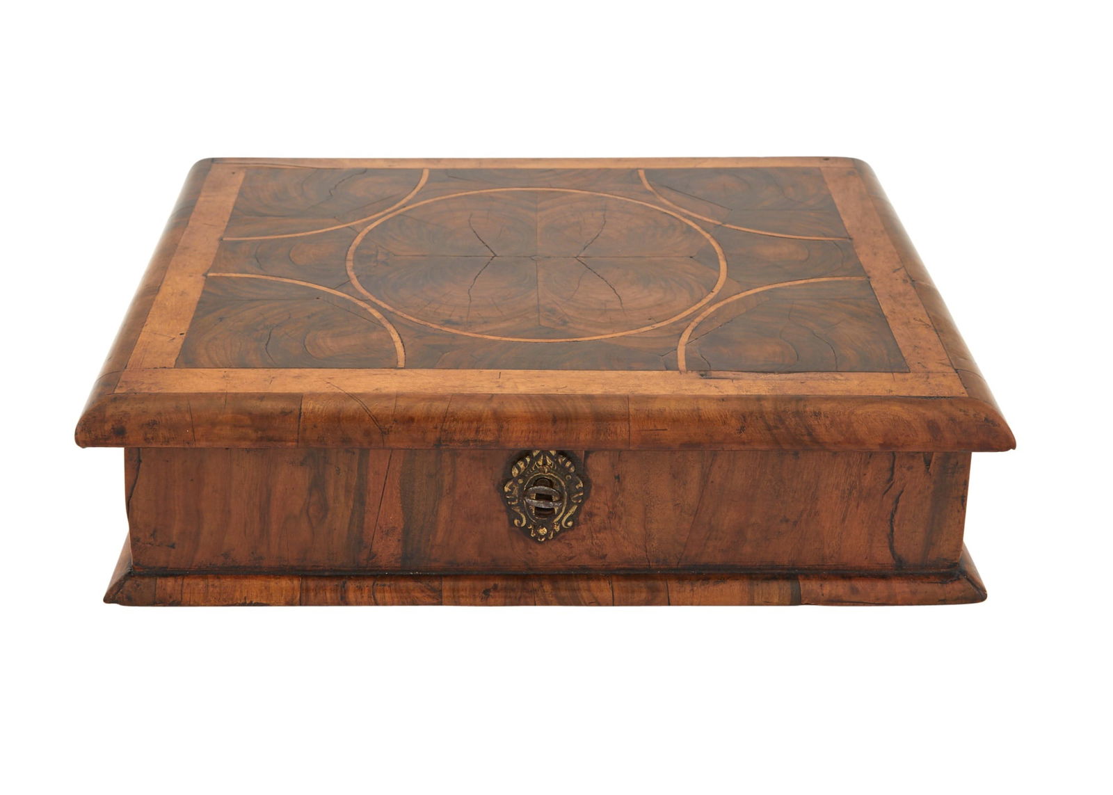 William and Mary Oyster Veneered Walnut Box Circa 1690 (1 of 5)