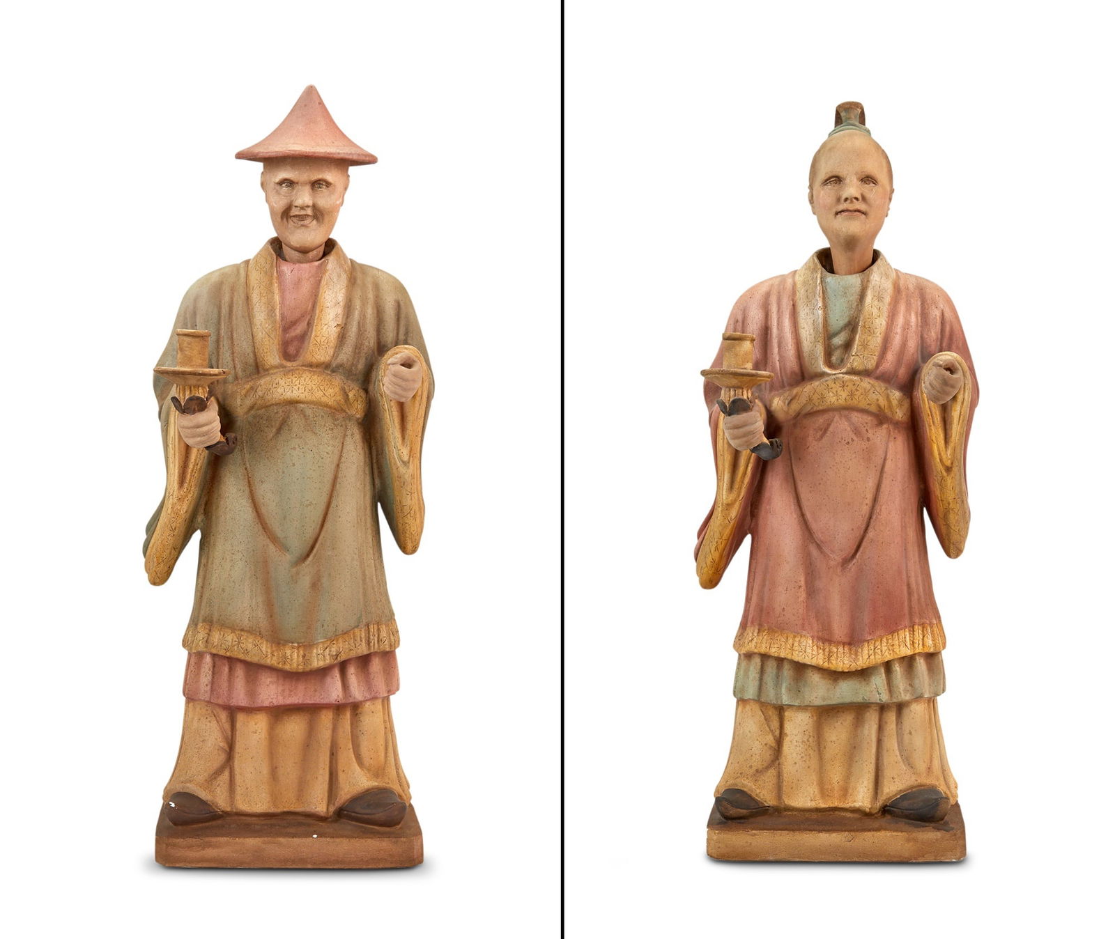 Pair of Regency Style Plaster Chinosierie Nodding Figures (1 of 10)