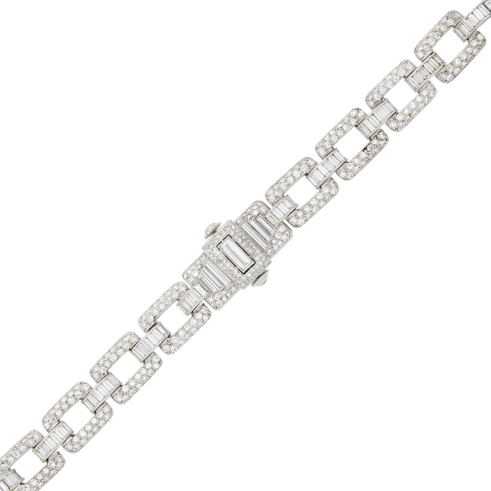 Platinum And Diamond Braceletwatch Auction