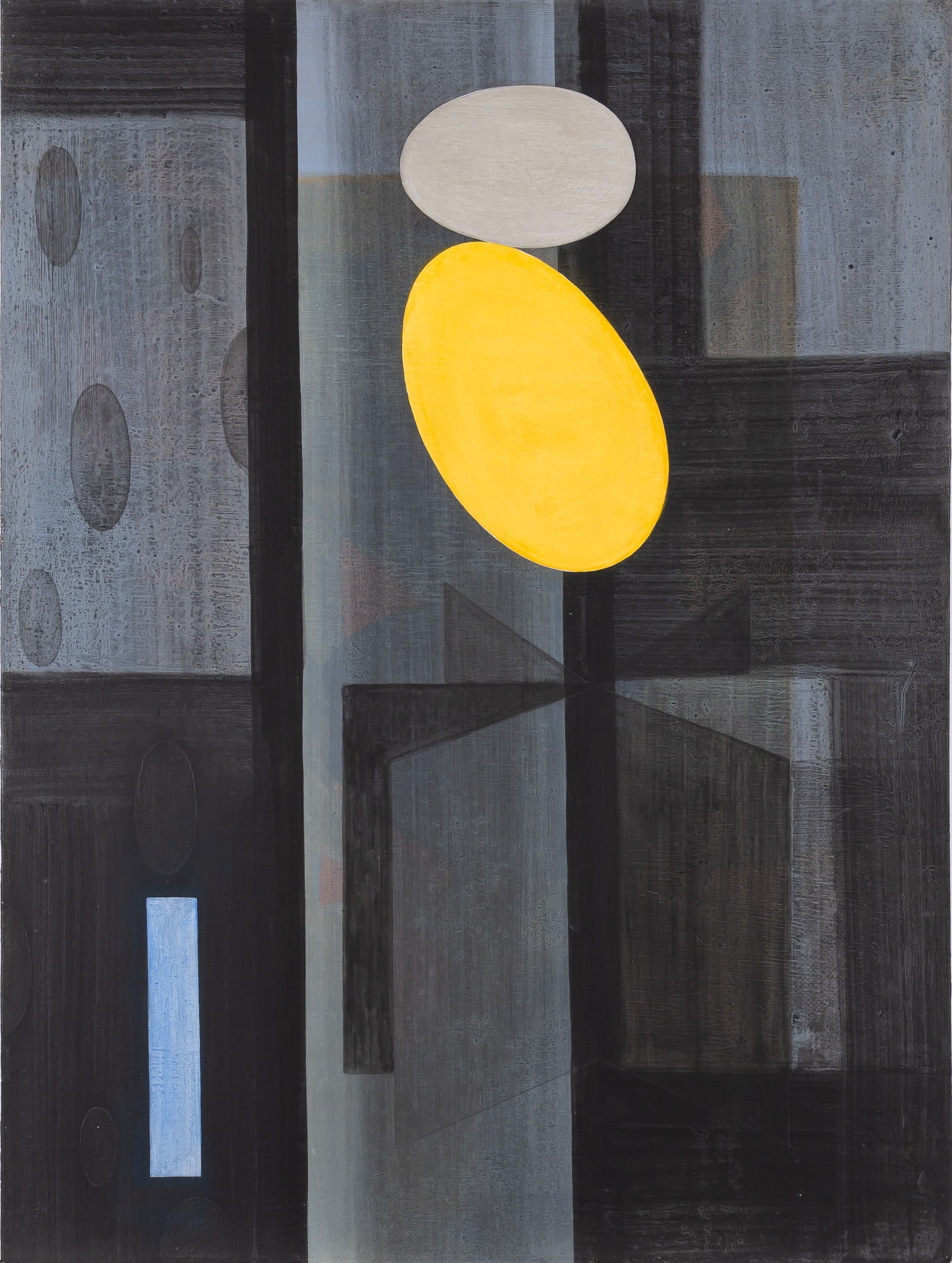 Bill Komoski: Untitled, 1986 Signed and dated Komoski 86 on the reverse Oil on canvas 40 x 30 inches (101.6 x 76.2 cm) Unframed