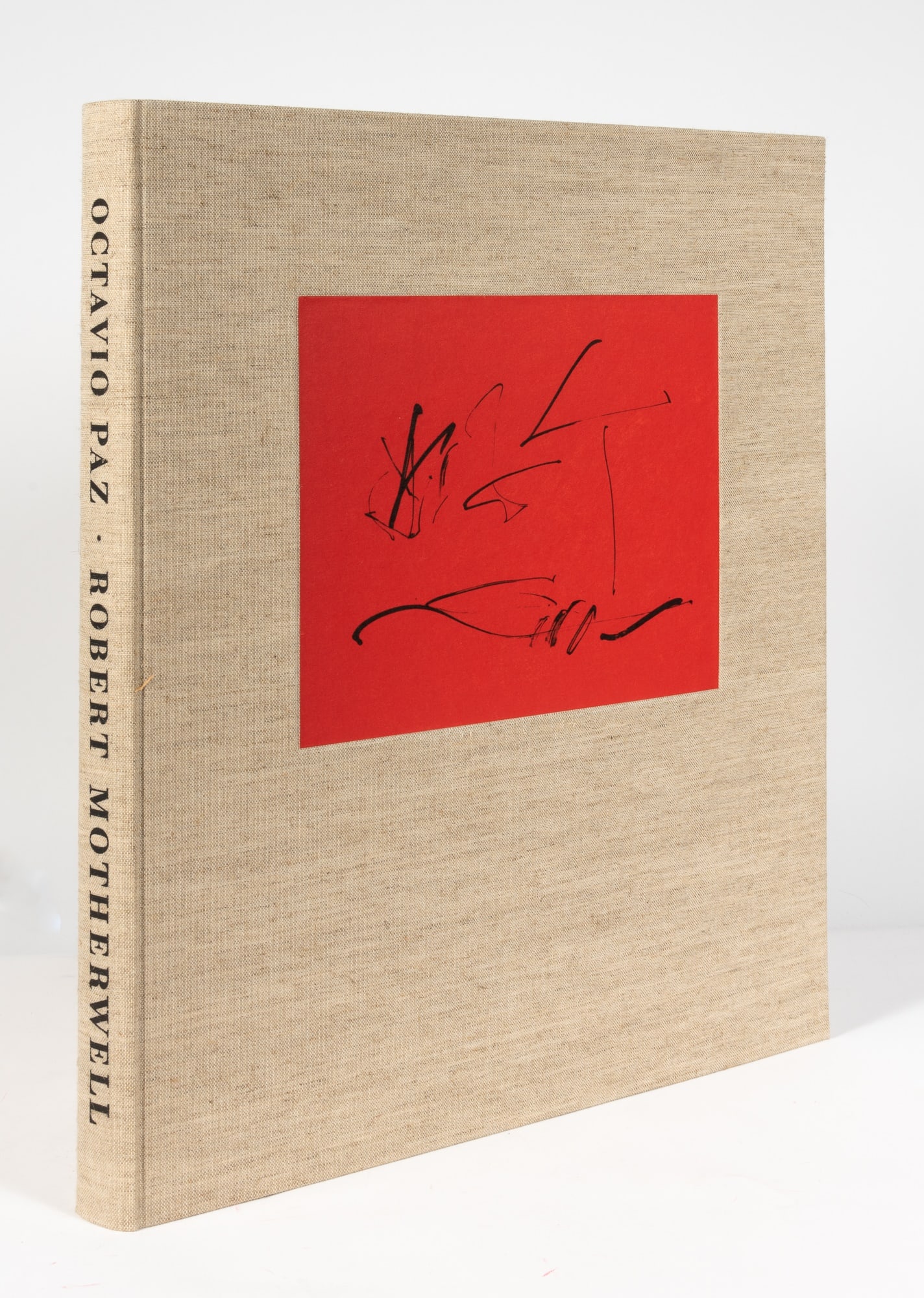 Robert Motherwell's Neruda, done for the Limited Editions Club: Estate / Collection: The Collection of Erica Jong and Ken Burrows PAZ, OCTAVIO and ROBERT MOTHERWELL (illustrator) Three Poems. Tres Poemas. New York: Limited Editions Club, 1987. Copy 443 from an edi