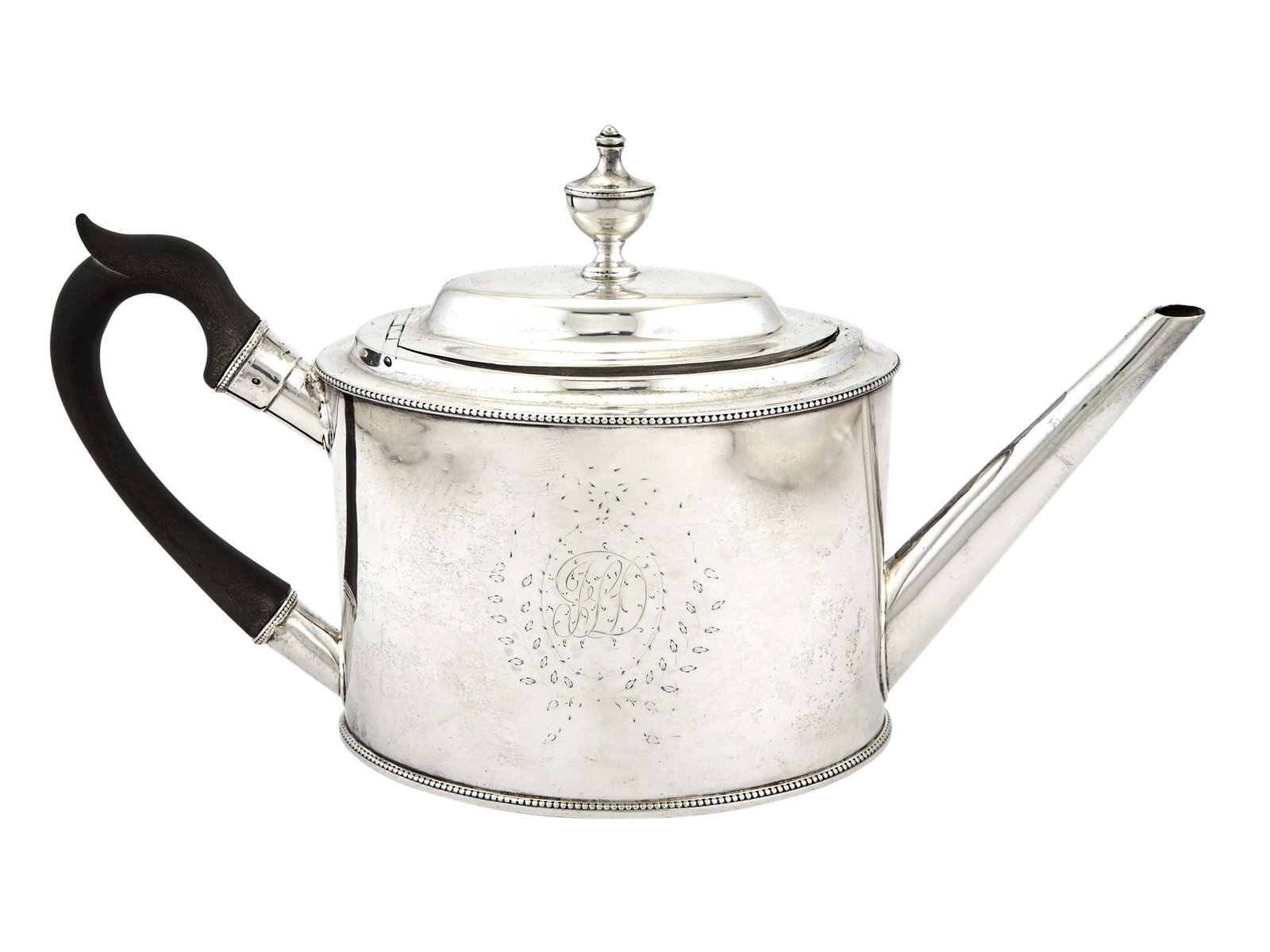 New York Colonial Silver Teapot John Berger, New York, 1790s (1 of 4)