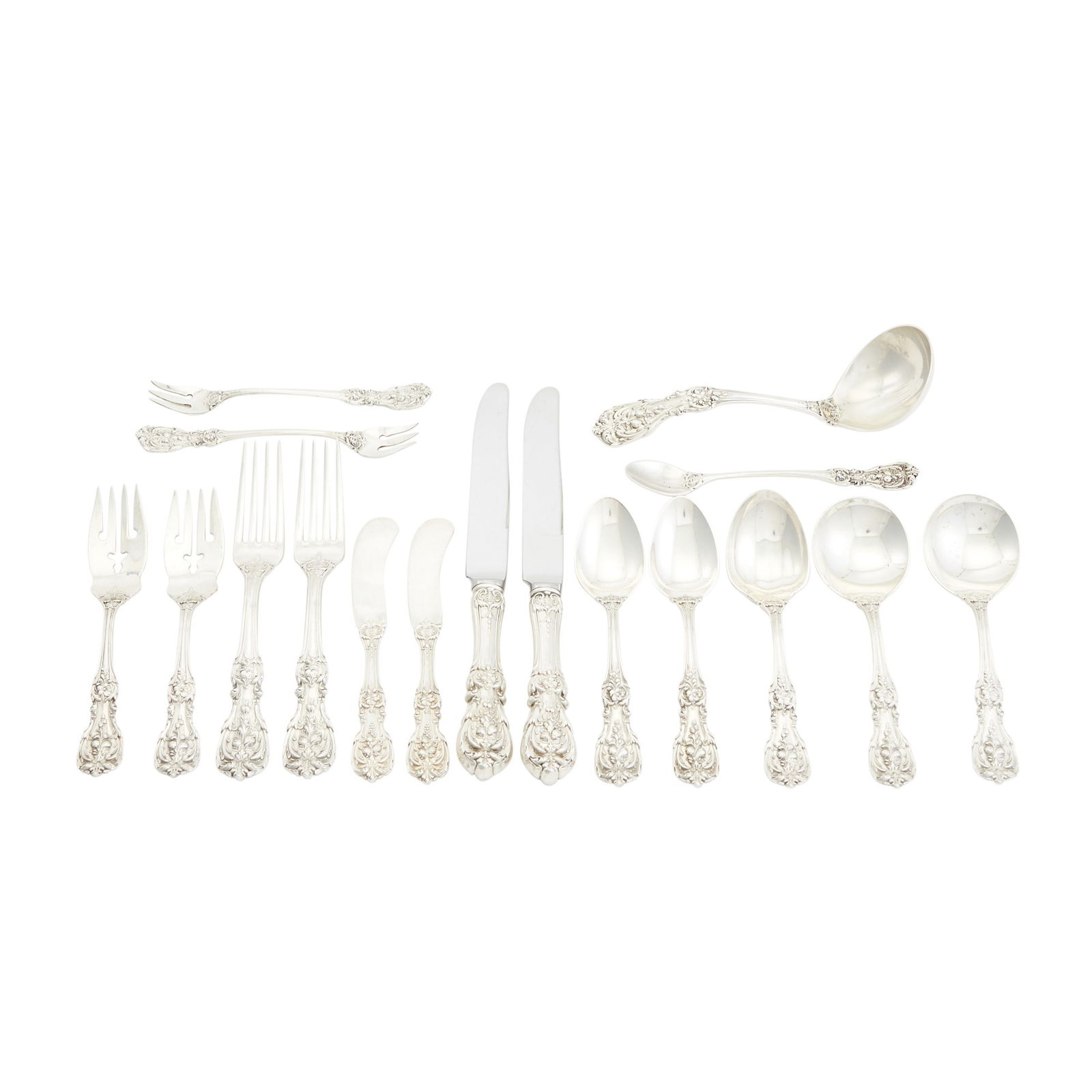 Reed & Barton Sterling Silver "Francis I" Pattern Flatware Service 20th Century (1 of 2)
