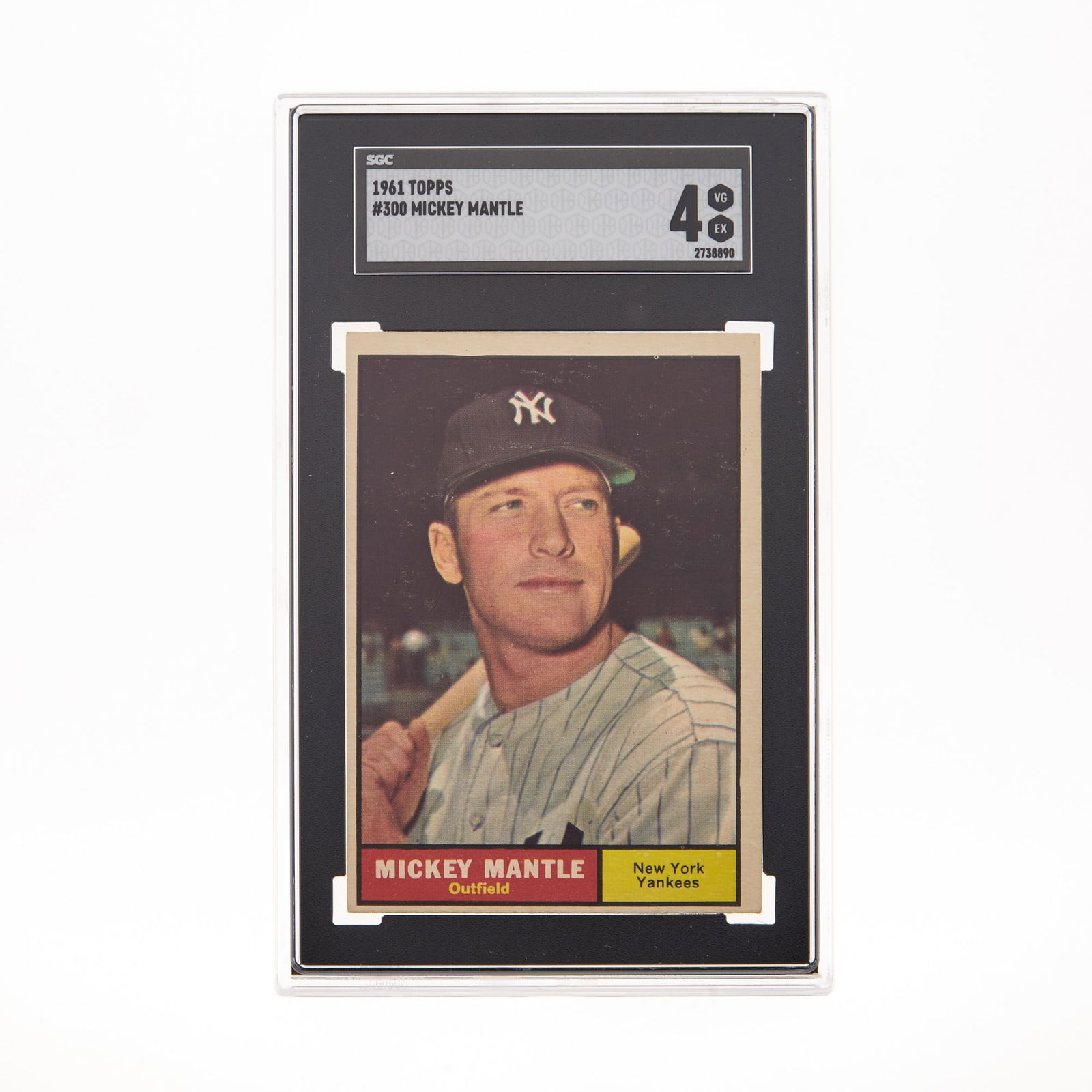 Baseball 1961 Topps Mickey Mantle # 300 SGC VG-EX 4 (1 of 2)