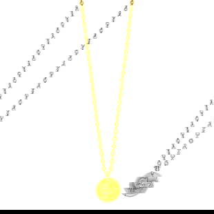 Van Cleef & Arpels Gold 'Capricorn' Pendant with Long Gold Chain Necklace, France: Estate / Collection: Collection of an International Family .18 kt., pendant signed VCA, no. 10761 CS, chain signed V.C.A., no. 10789 CS, both with maker's marks and French assay marks, ap. 42.7 dwts.