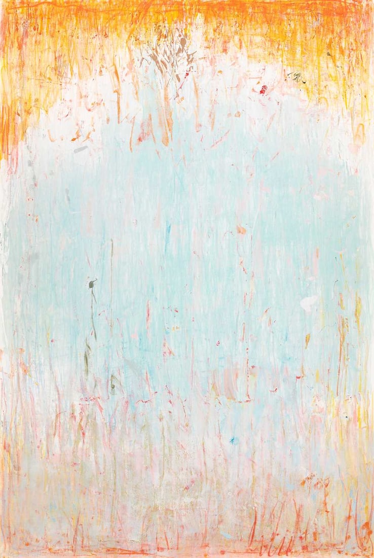 Christopher Le Brun: British, b. 1951 Untitled Signed Christopher L Brun (ll) Monotype on paper 60 x 40 1/4 inches (152.4 x 102.2 cm) Framed 62 3/4 x 42 3/4 inches