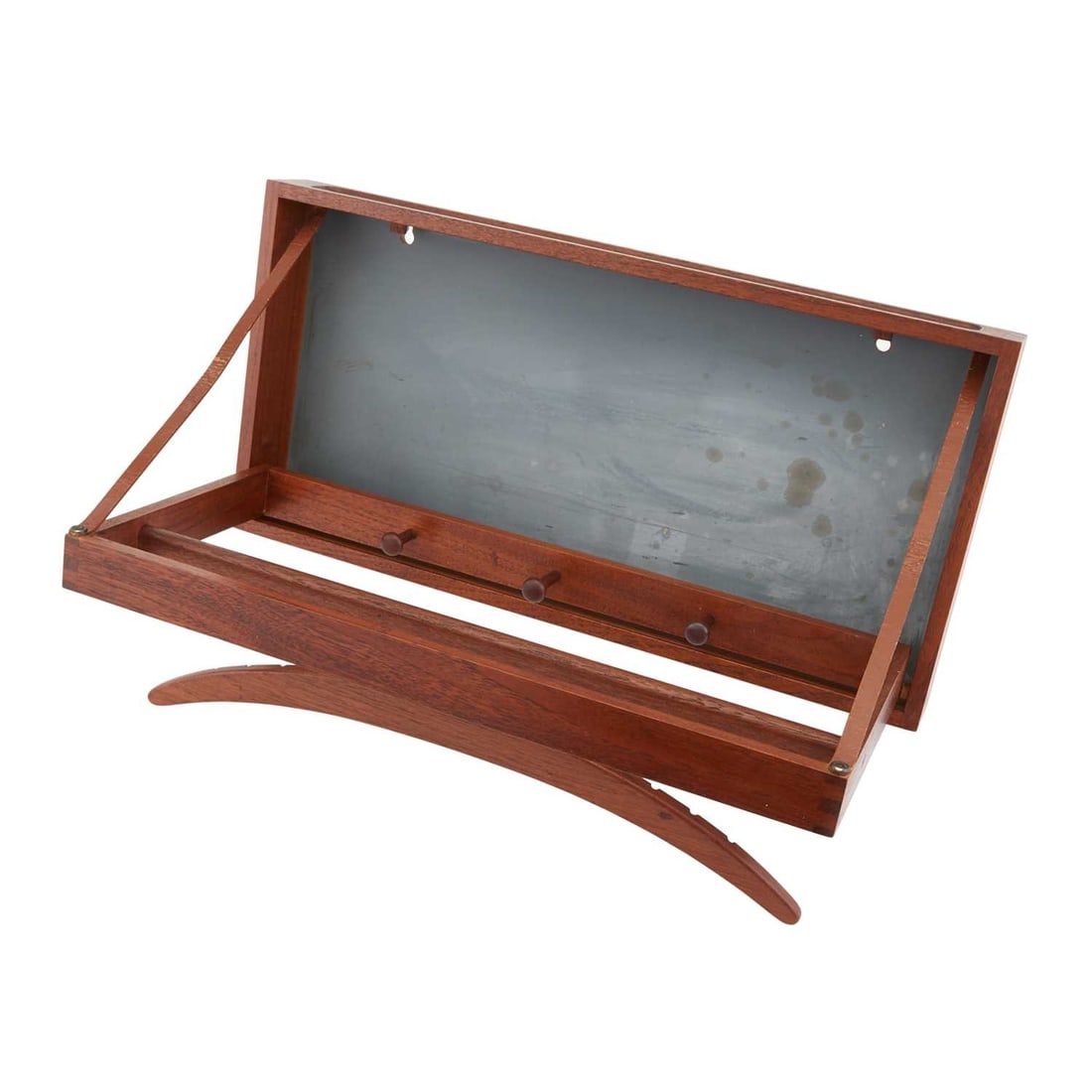 Hoff & Ostergaard for Virum Mobelsnedkeri Teak Wall Mounted Valet 1960s (1 of 3)