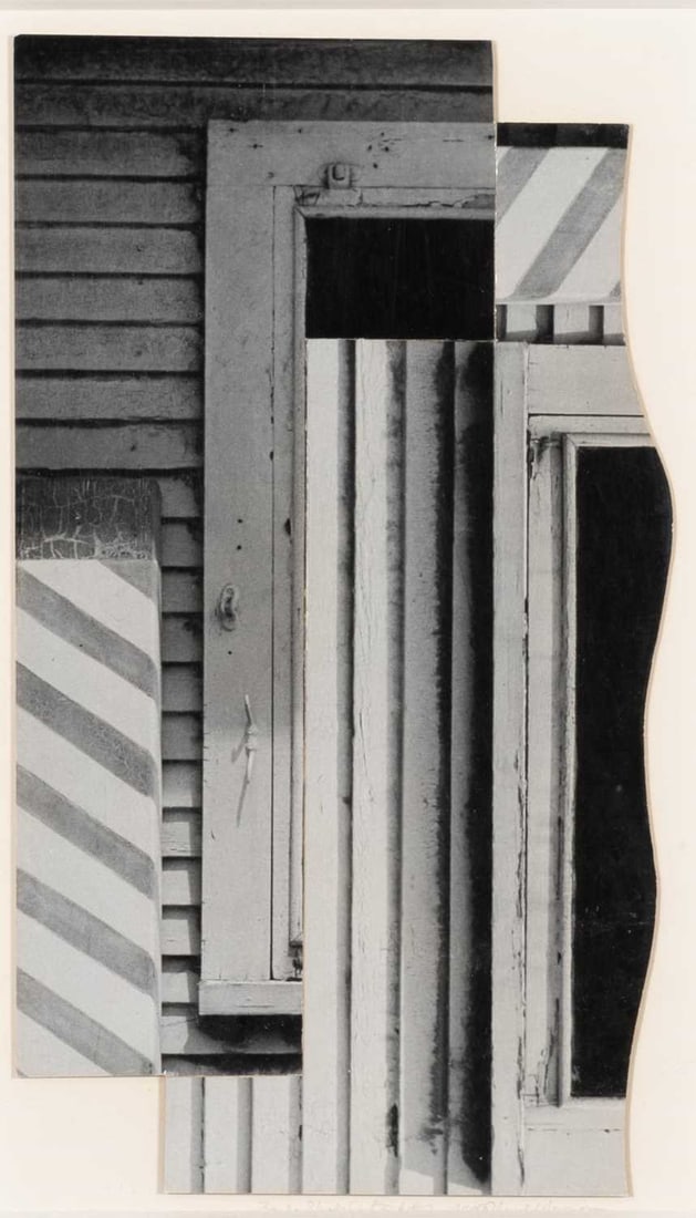 Arnold Newman, Barbershop Cutout #2, West Palm Beach, Fl.: Estate / Collection: Estate of Herbert Kasper NEWMAN, ARNOLD (1918–2006) Barbershop Cutout #2, West Palm Beach, FL, 1940. Gelatin silver print collage on board, 10 3/4 x 6 inches (273 x 154 mm),