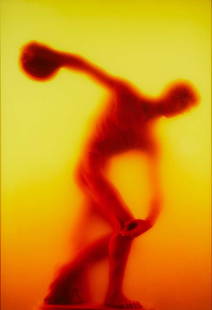 Andres Serrano. Piss Discus: Estate / Collection: An Important Private Collection from a Prominent Southern Family SERRANO, ANDRES (b. 1950) Piss Discus, 1988. Cibachrome print face-mounted to Plexiglas,