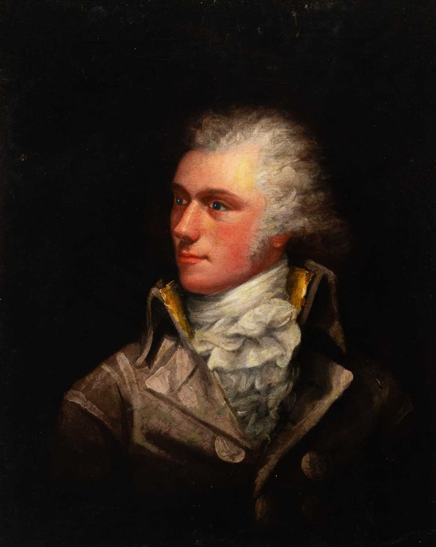 19th Century School: Estate / Collection: Property of a Palm Beach Lady Portrait of a Gentleman, Said to be Samuel Breck Oil on canvas 27 1/4 x 22 1/4 inches (69.2 x 56.5 cm)