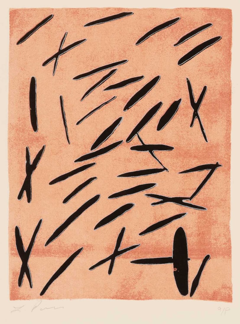 Larry Poons ( b. 1937): Estate / Collection: Property from the Collection of Rosa and Aaron Esman UNTITLED Color screenprint, 1967, on wove paper, signed and inscribed a/p in pencil, from Ten from Leo Castelli, published by