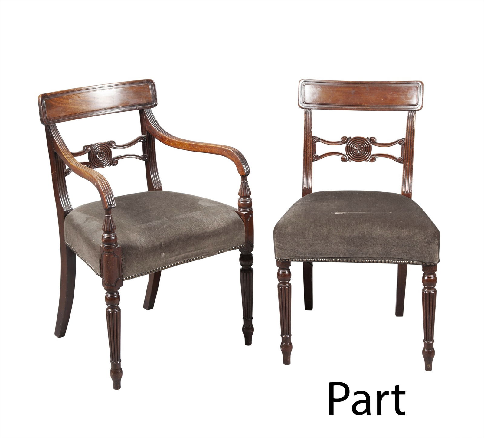 Set Of Six Regency Mahogany Dining Chairs Auction