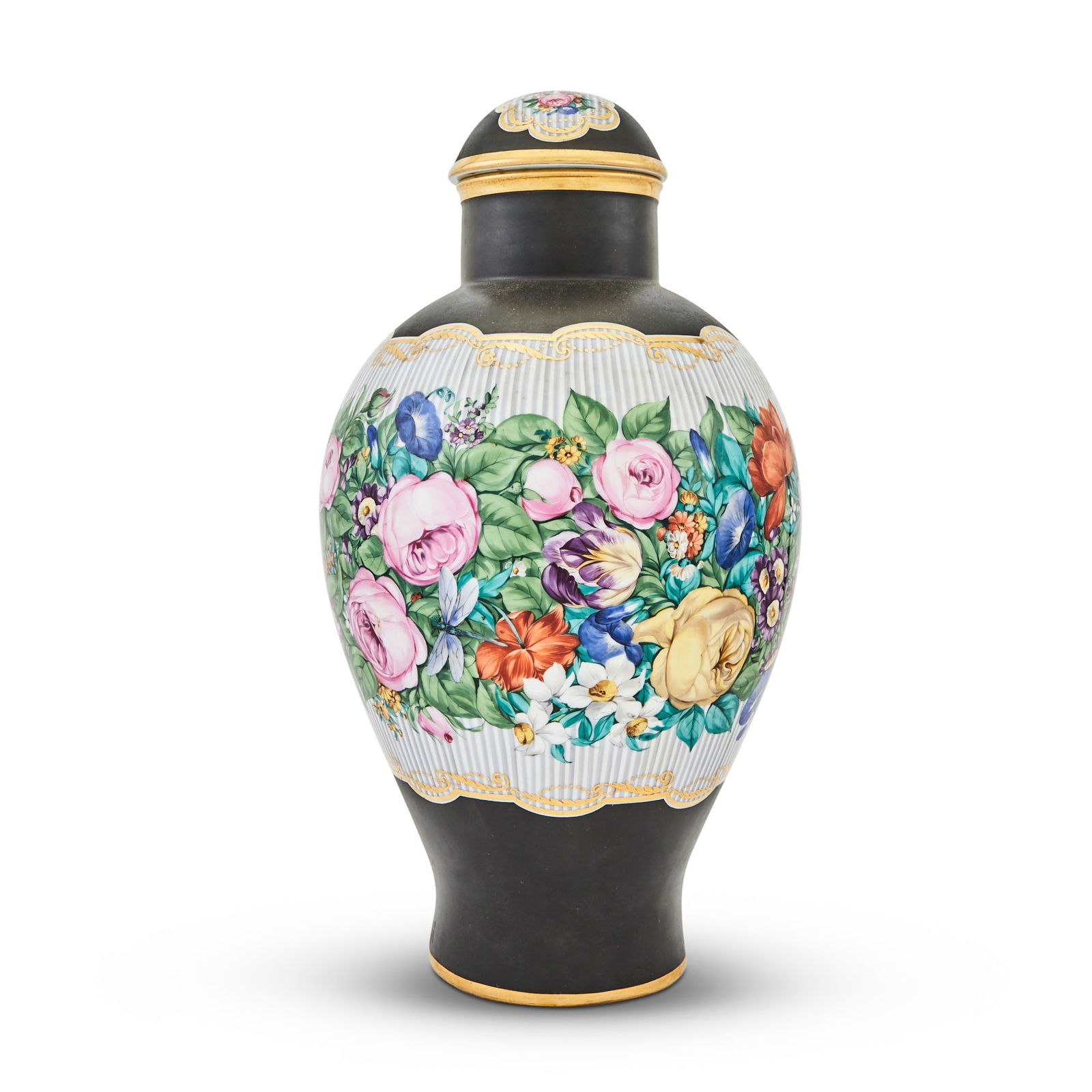 Nymphenburg Painted Porcelain Covered Urn (1 of 2)