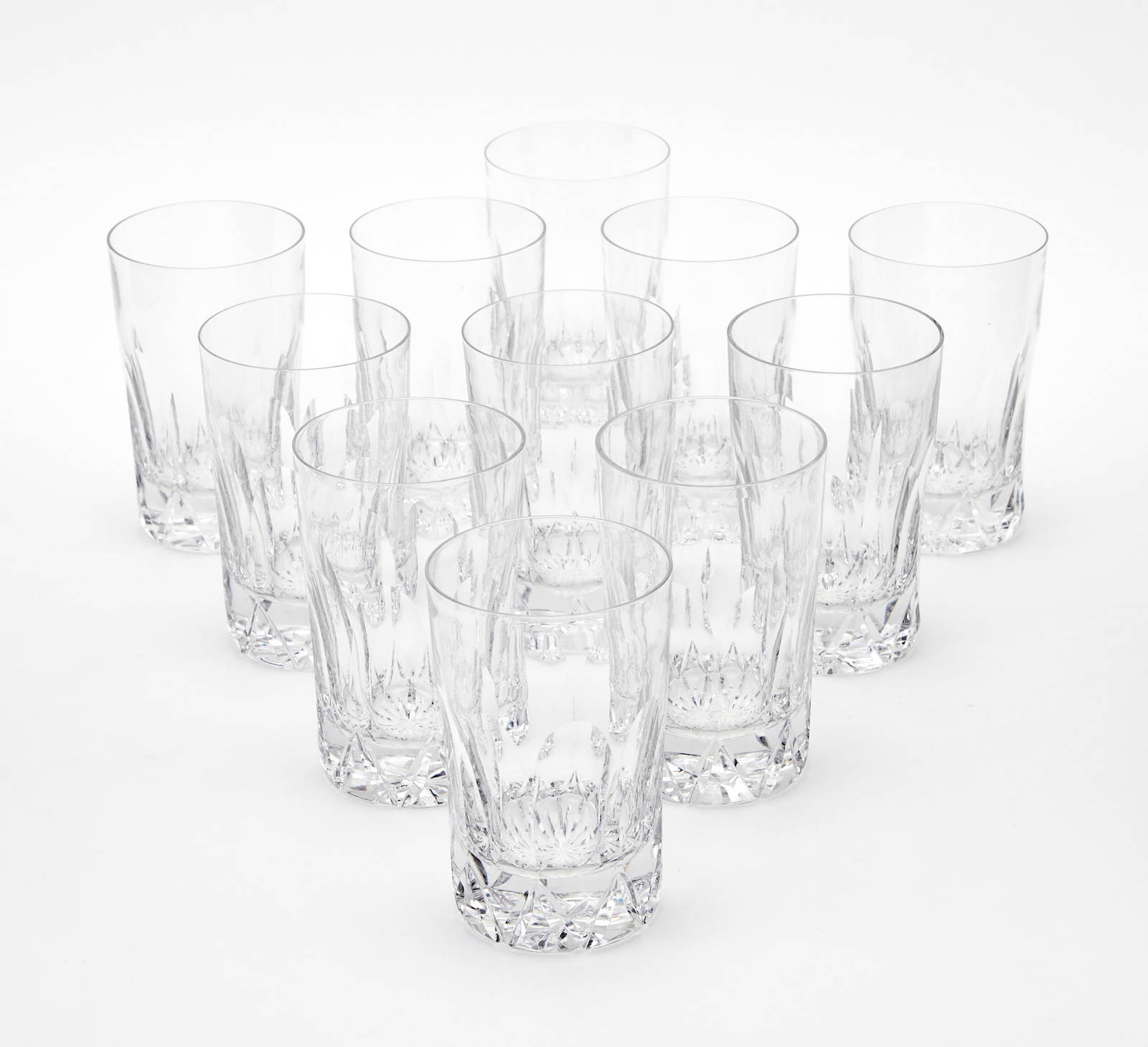 Set Of Eleven Cartier Cut Glass Water Glasses Auction