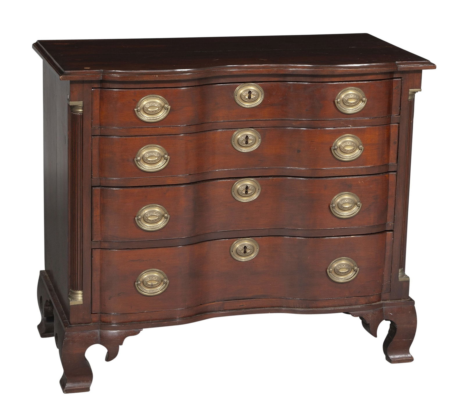 Chippendale Cherry Block-Front Chest-of-Drawers Probably Connecticut, circa 1780 (1 of 6)