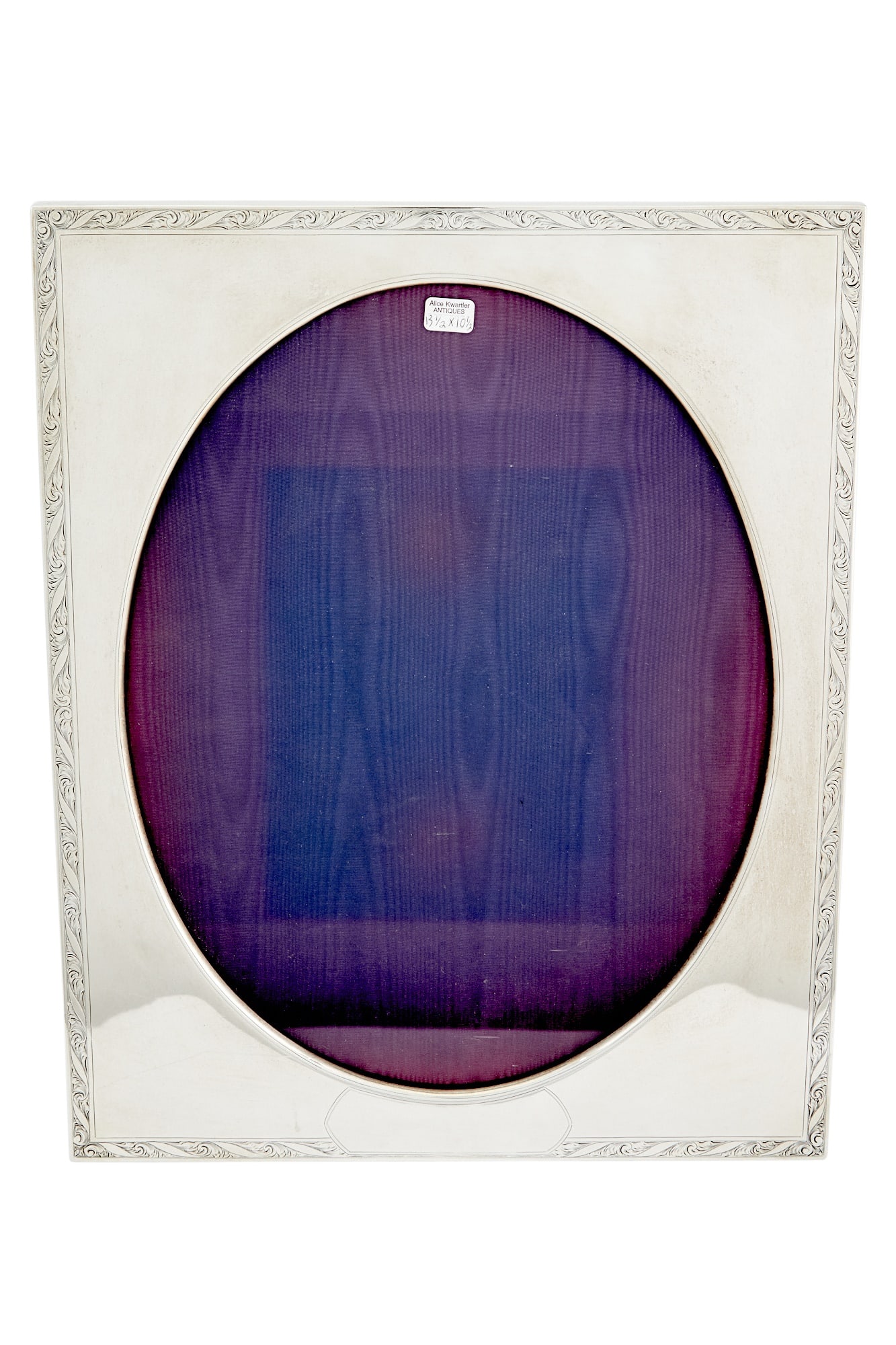 American Sterling Silver Oversized Picture Frame   William B. Kerr, early 20th century (1 of 2)