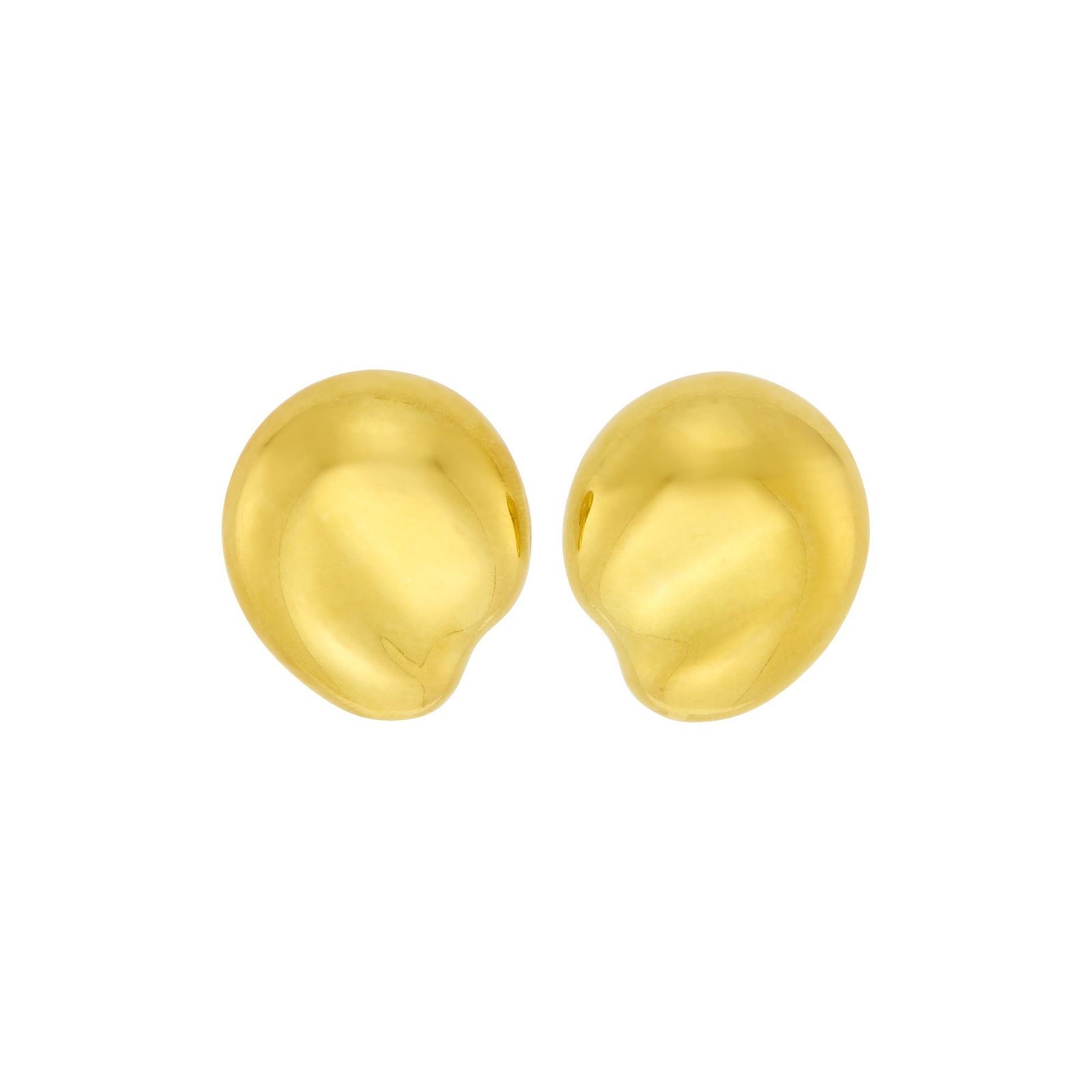 Tiffany & Co., Elsa Peretti Pair of Gold 'Thumbprint' Earclips