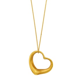 Tiffany & Co., Elsa Peretti Gold 'Open Heart' Pendant-Necklace
