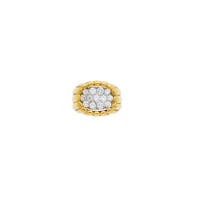 Van Cleef & Arpels Gold, Platinum and Diamond Ring