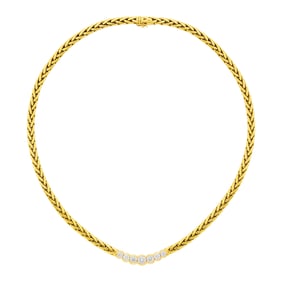 Gold and Diamond Necklace