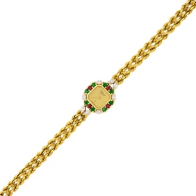 Chopard Gold, Gem-Set and Diamond 'Dames Horloge' Wristwatch