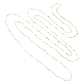 Long Natural Pearl Necklace