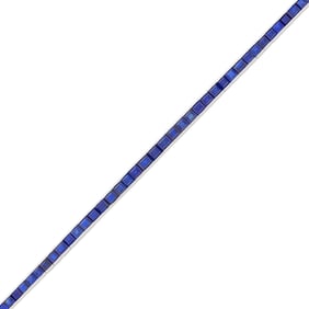Platinum and Sapphire Straightline Bracelet