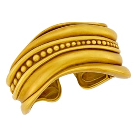 Barry Kieselstein-Cord Gold Cuff Bangle Bracelet
