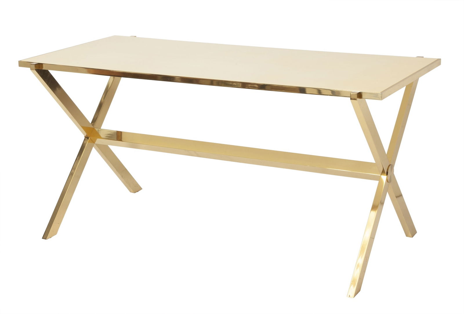 John Boone Brass and Lacquer Desk Late 20th century (1 of 6)