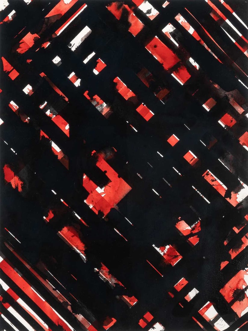 Edward (Ed) Moses: American, 1926-2018Untitled, 1981Initaled and dated 81/EM... (lr)Watercolor on paper28 x 24 inches (71.1 x 61 cm)Provenance:L.A. Louver Gallery, Venice, CA