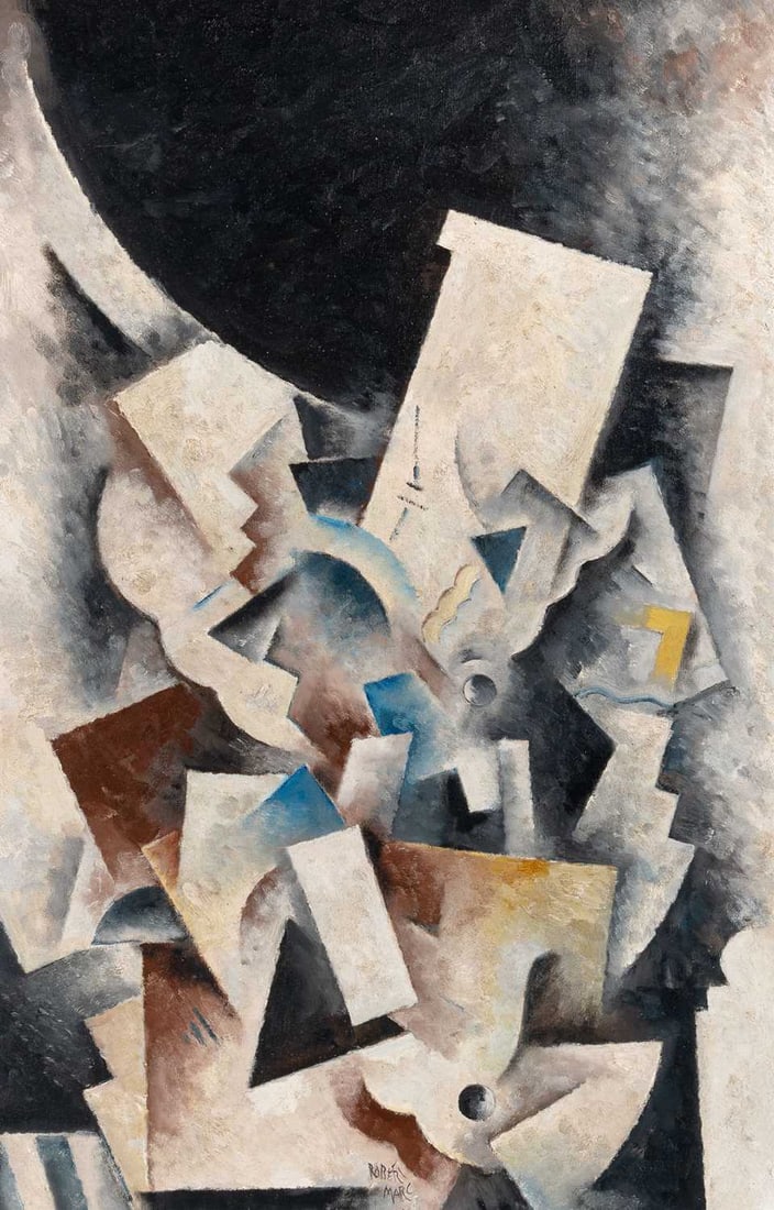 Robert Marc: French, 1943-1999Untitled (401)Signed Robert Marc (lc); signed Robert Marc on the reverse; also inscribed 401 on the stretcher and reverseOil on canvas39 1/2 x 25 3/4 inches (100.3 x 65.4