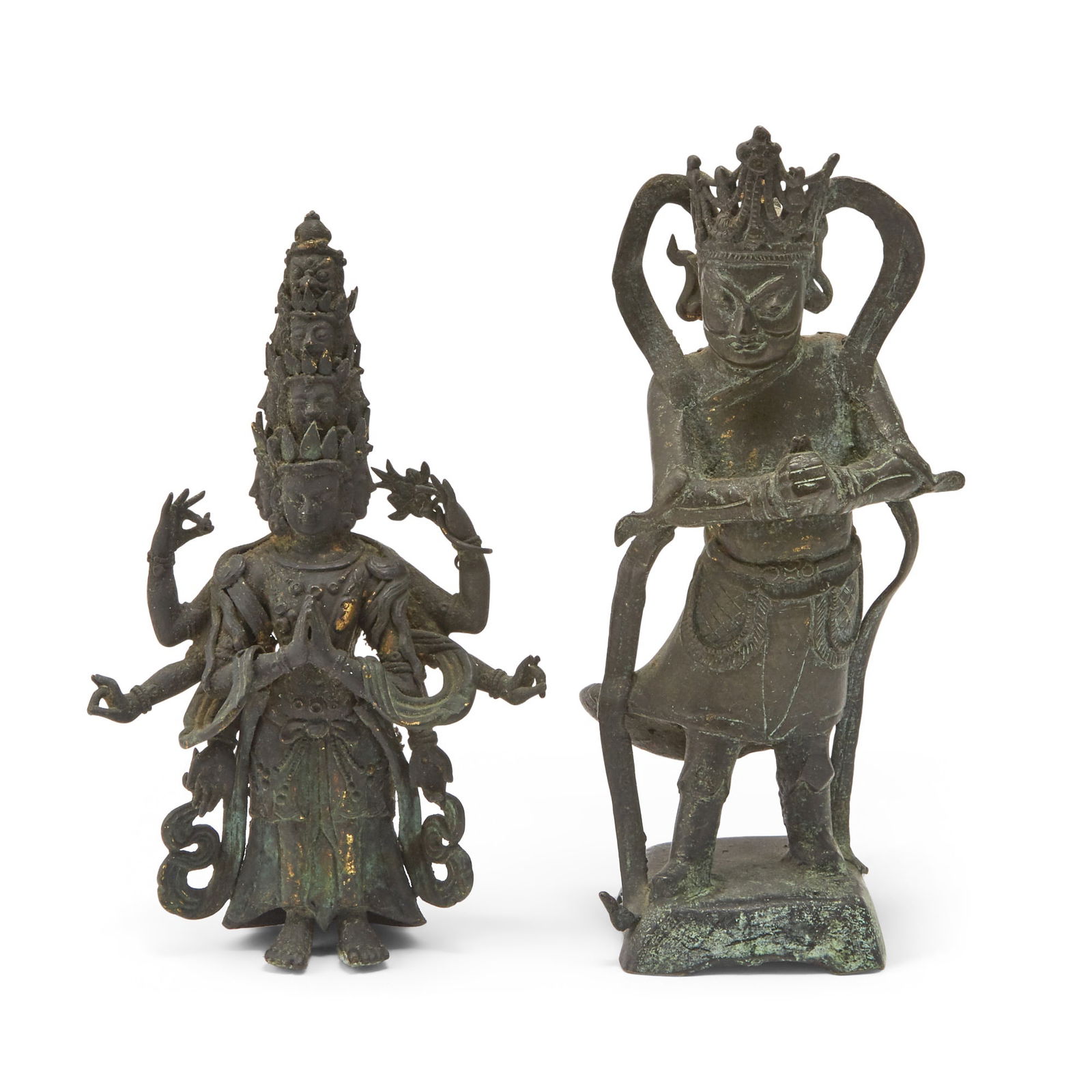 Two Chinese Buddhist Bronze Figures Ming Dynasty (1 of 3)