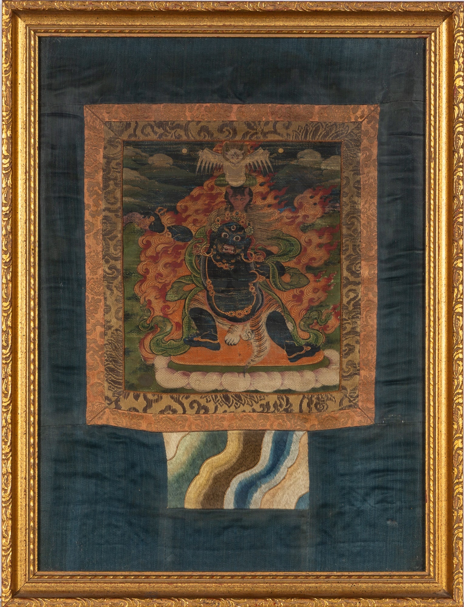 A Tibetan Mahakala Thangka 18th century (1 of 1)