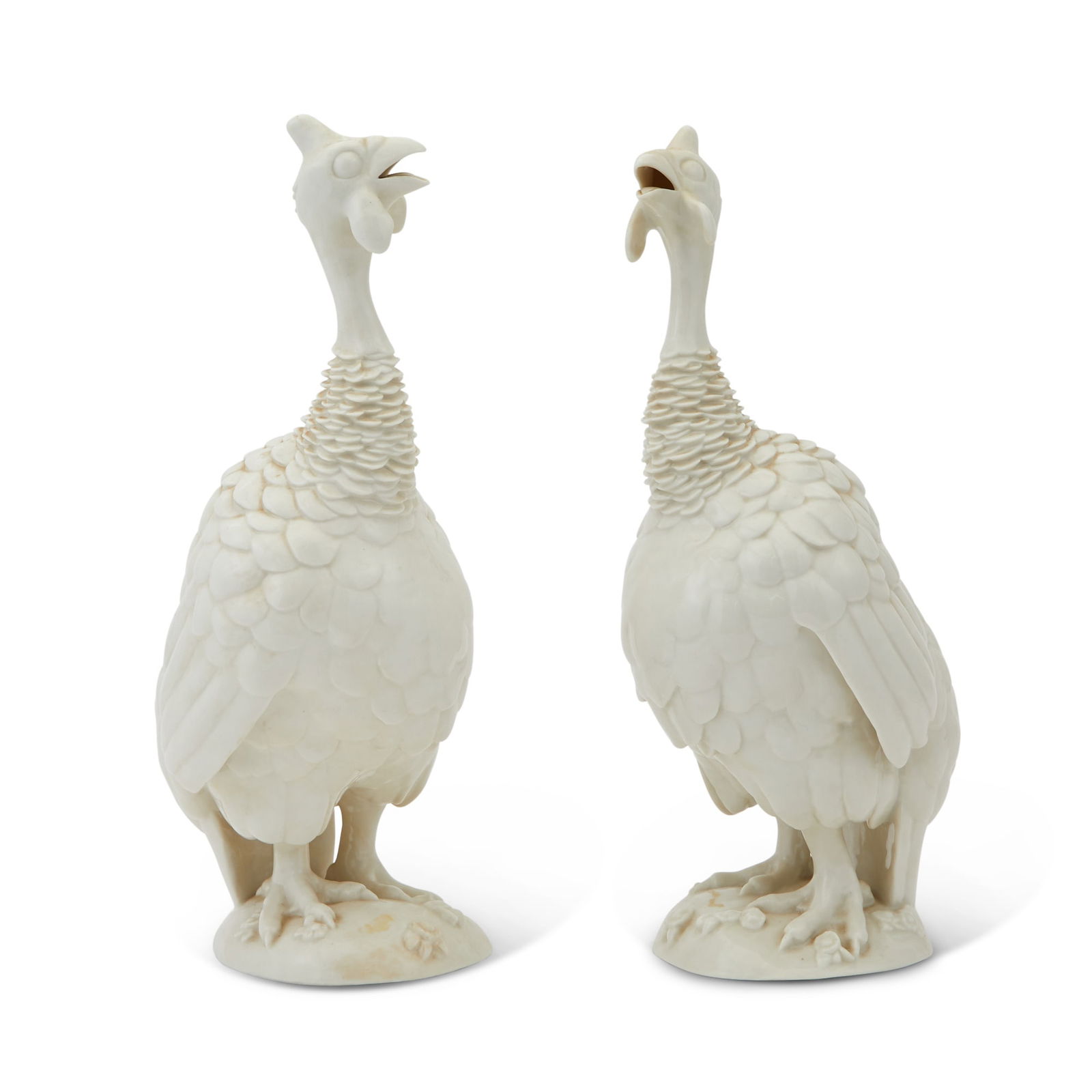 Pair of Nymphenburg White Porcelain Figures of Turkeys (1 of 4)