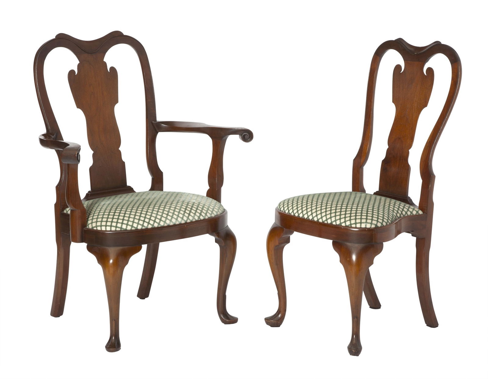 Set of Ten George II Style Mahogany Dining Chairs (1 of 8)