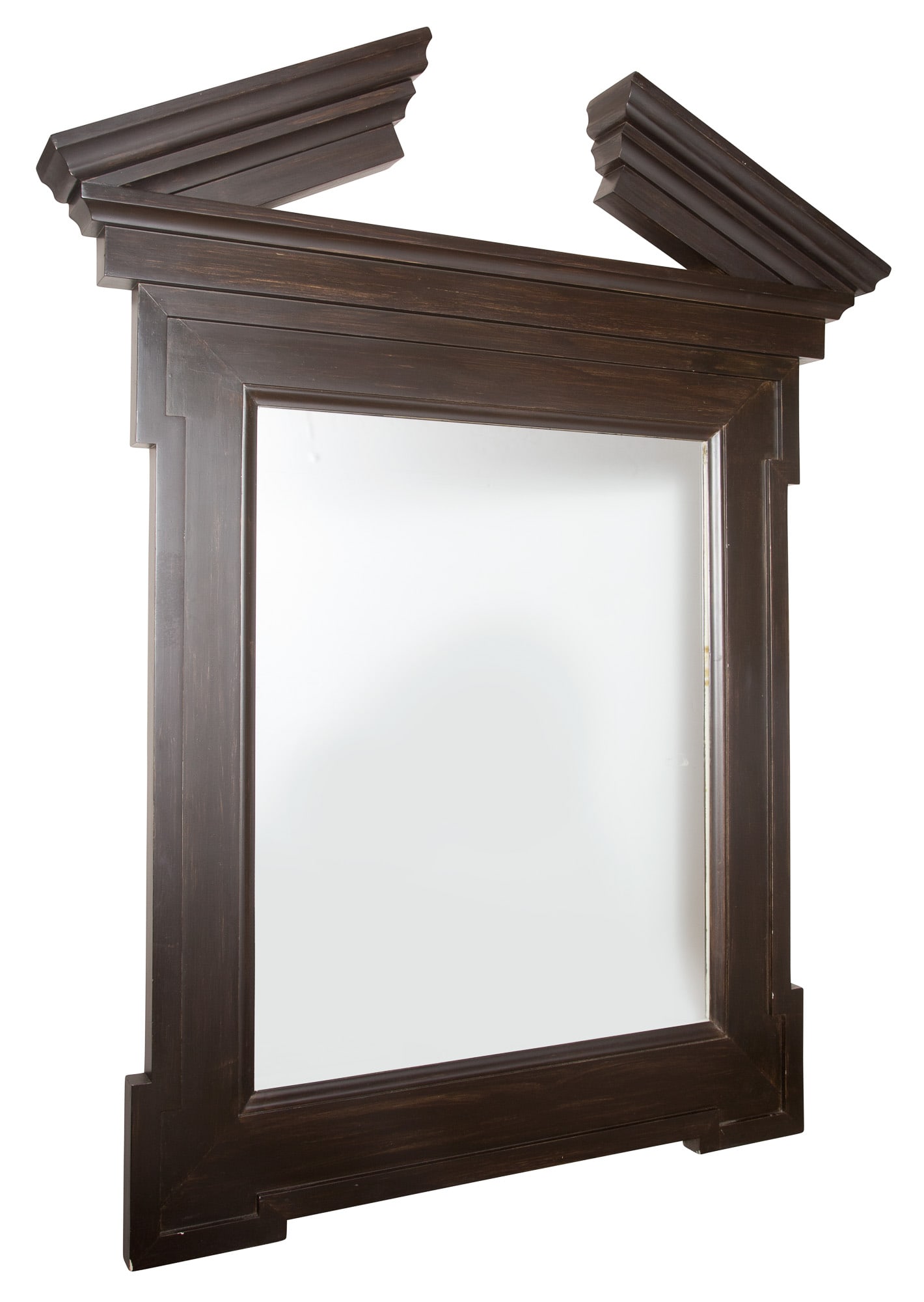 George II Style Ebonized Wood Mirror (1 of 1)