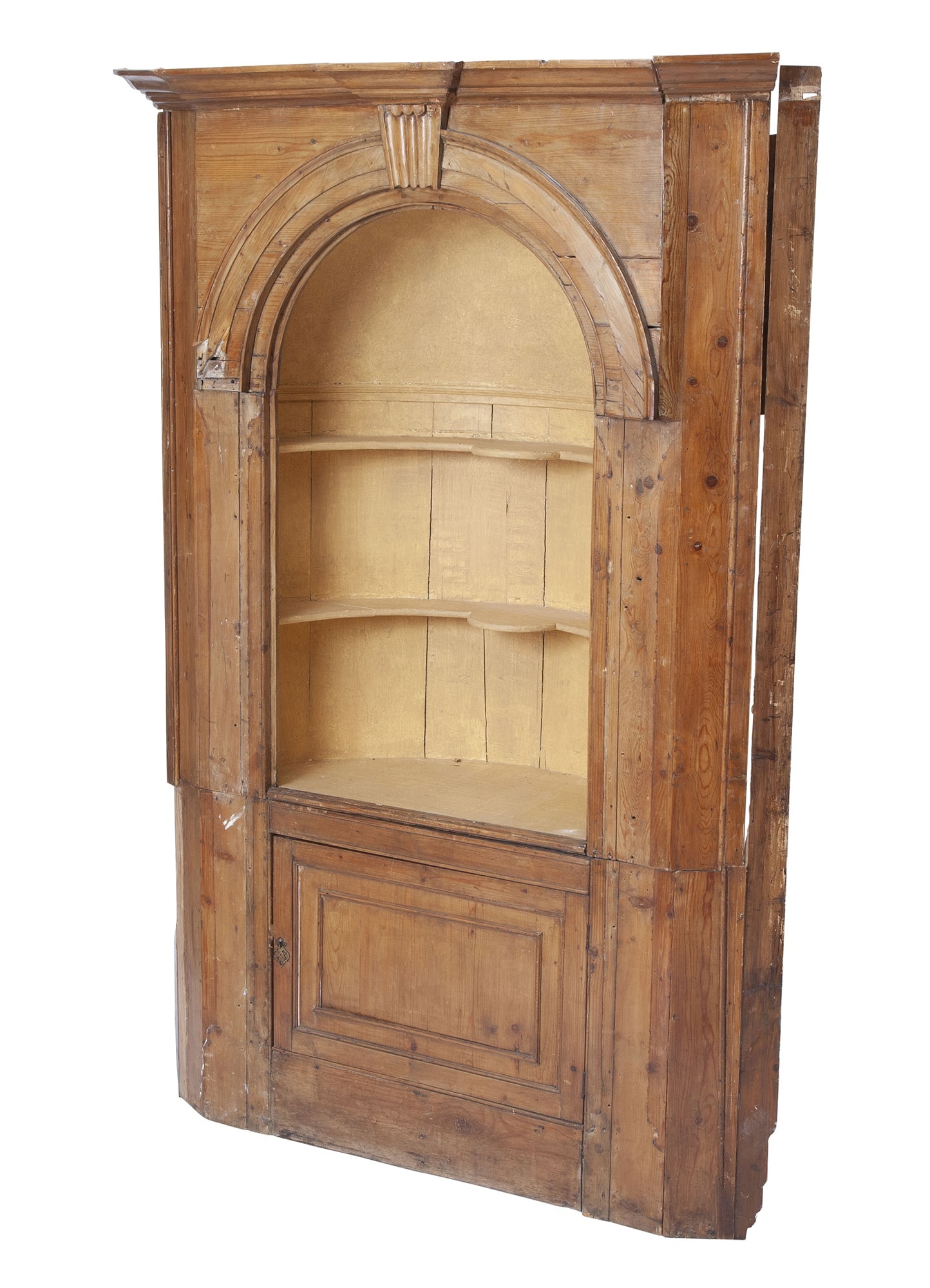 Chippendale Style Pine Corner Cabinet (1 of 4)